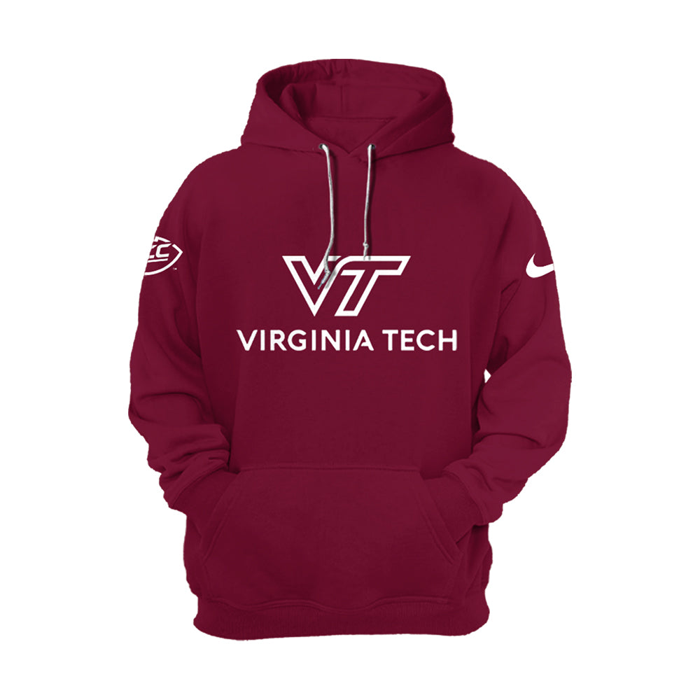 Virginia Tech Hokies Football 2024 Red Limited Hoodie-PU07132405