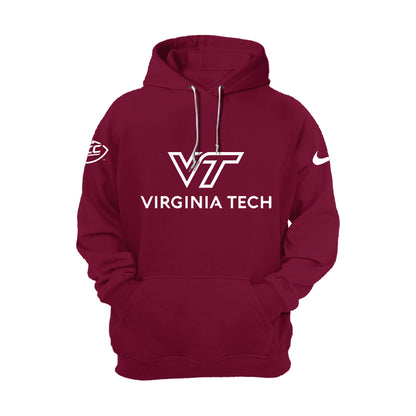 Virginia Tech Hokies Football 2024 Red Limited Hoodie-PU07132405
