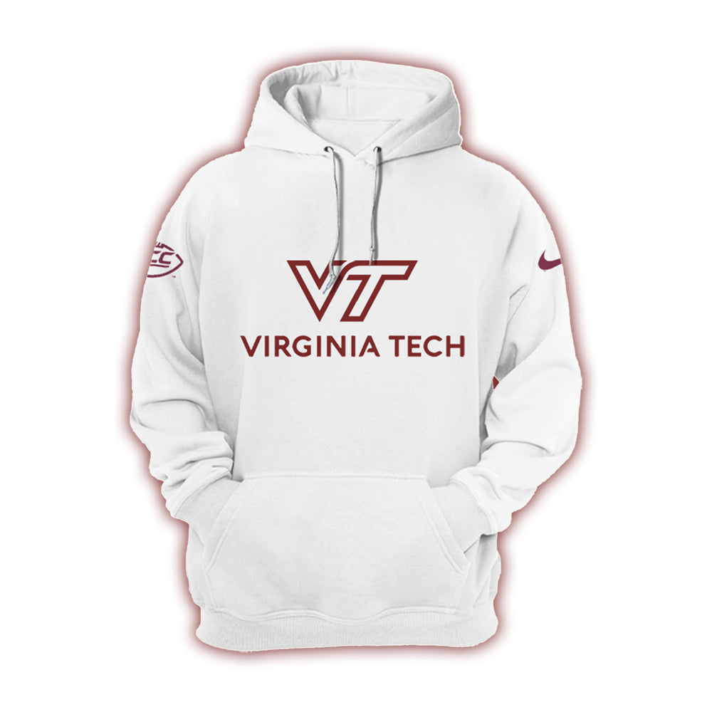 Virginia Tech Hokies Football 2024 White Limited Hoodie-PU07132406