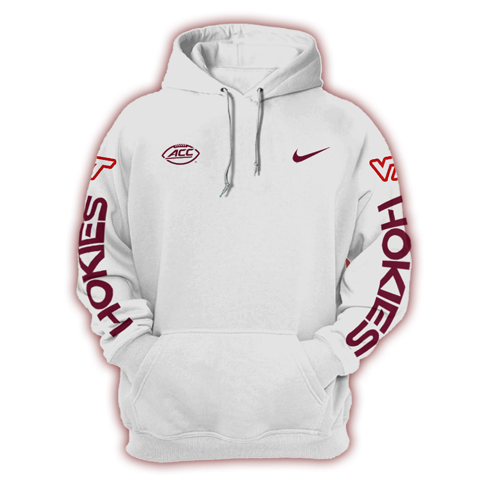 Virginia Tech Hokies Football 2024 White Limited Hoodie-PU07132407