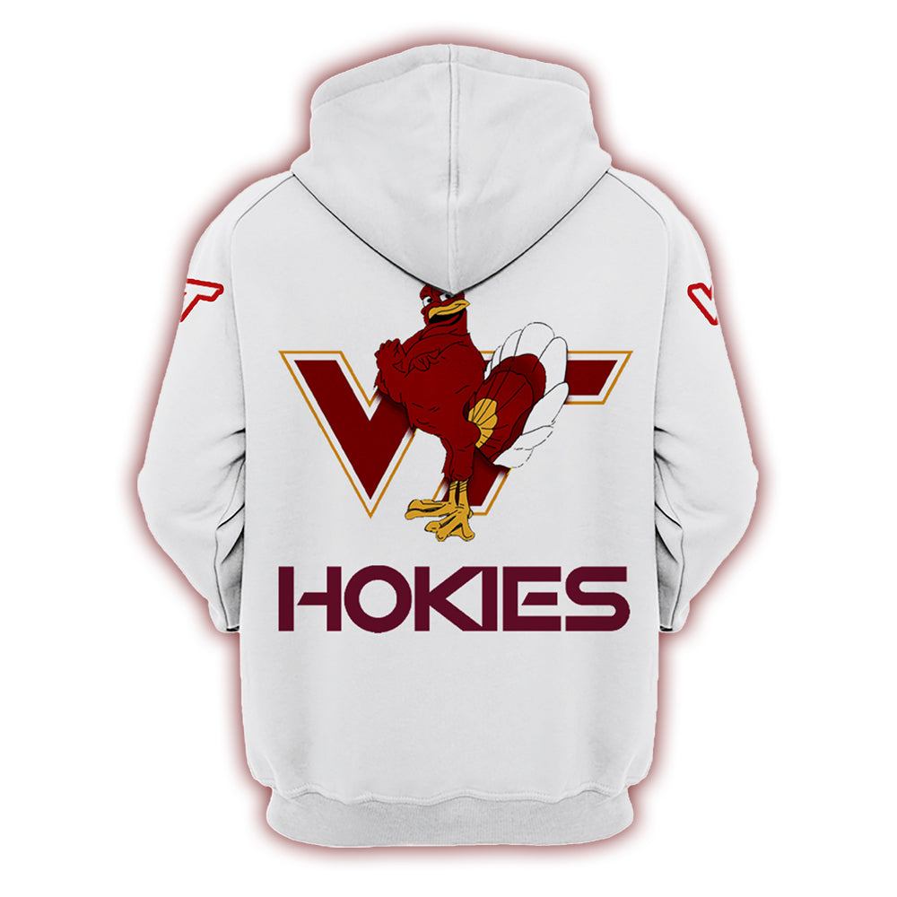 Virginia Tech Hokies Football 2024 White Limited Hoodie-PU07132407