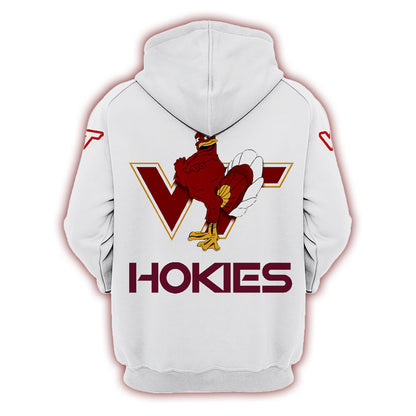 Virginia Tech Hokies Football 2024 White Limited Hoodie-PU07132407