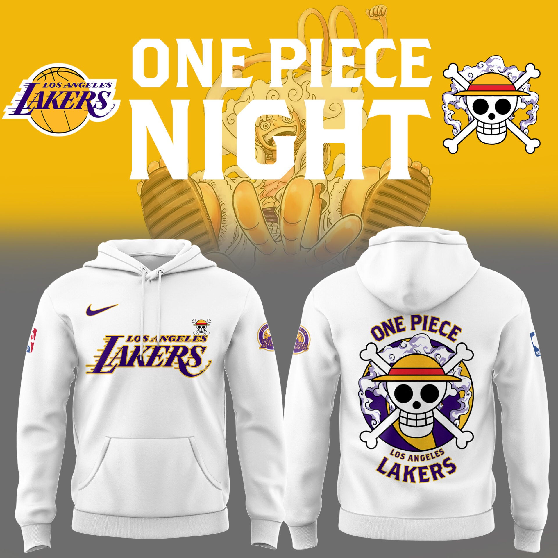 LA Lakers - OnePiece Night Hoodie