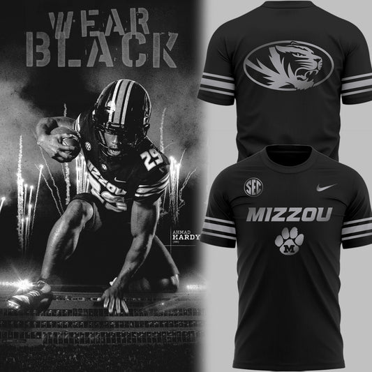 Limited Edition Mizzou Football Blackout TShirt-PU25092150