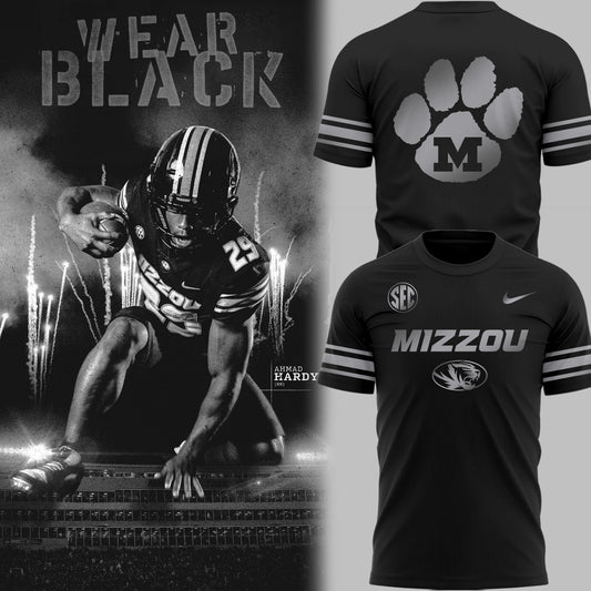 Limited Edition Mizzou Football Blackout TShirt-PU25092151