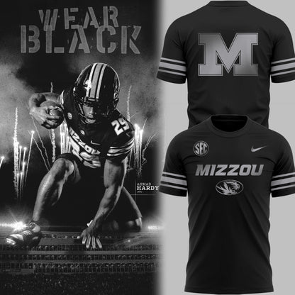 Limited Edition Mizzou Football Blackout TShirt-PU25092152