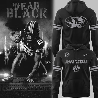 Limited Edition Mizzou Football Blackout Hoodie-PU25092155