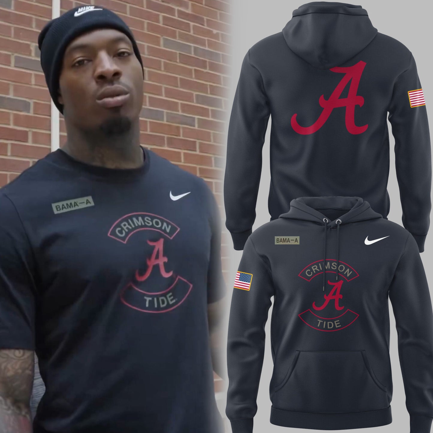 Limited Edition ALAB Football Military Hoodie-PU25111704