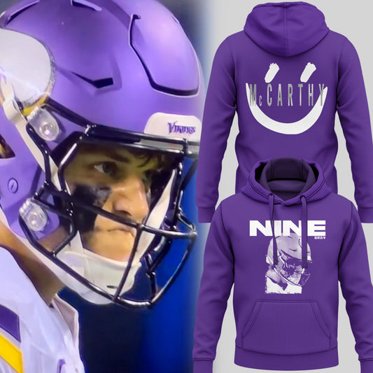 Limited Edition J.J. McCarthy: Nine Purple Hoodie-PU25121019