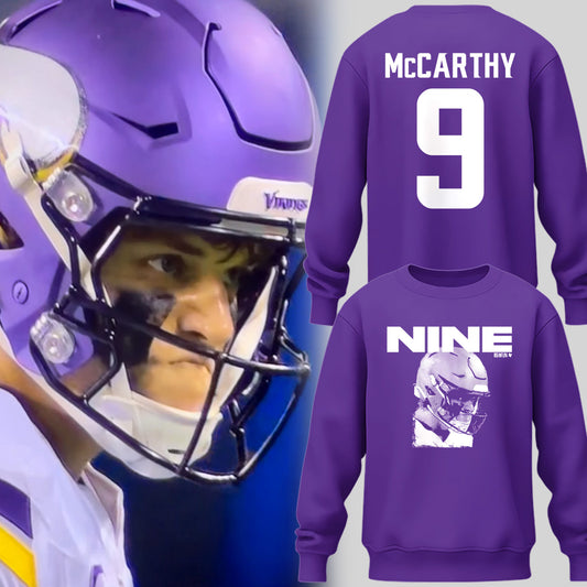 Limited Edition J.J. McCarthy: Nine Purple Sweatshirt-PU25121020