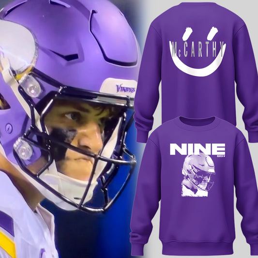 Limited Edition J.J. McCarthy: Nine Purple Sweatshirt-PU25121021