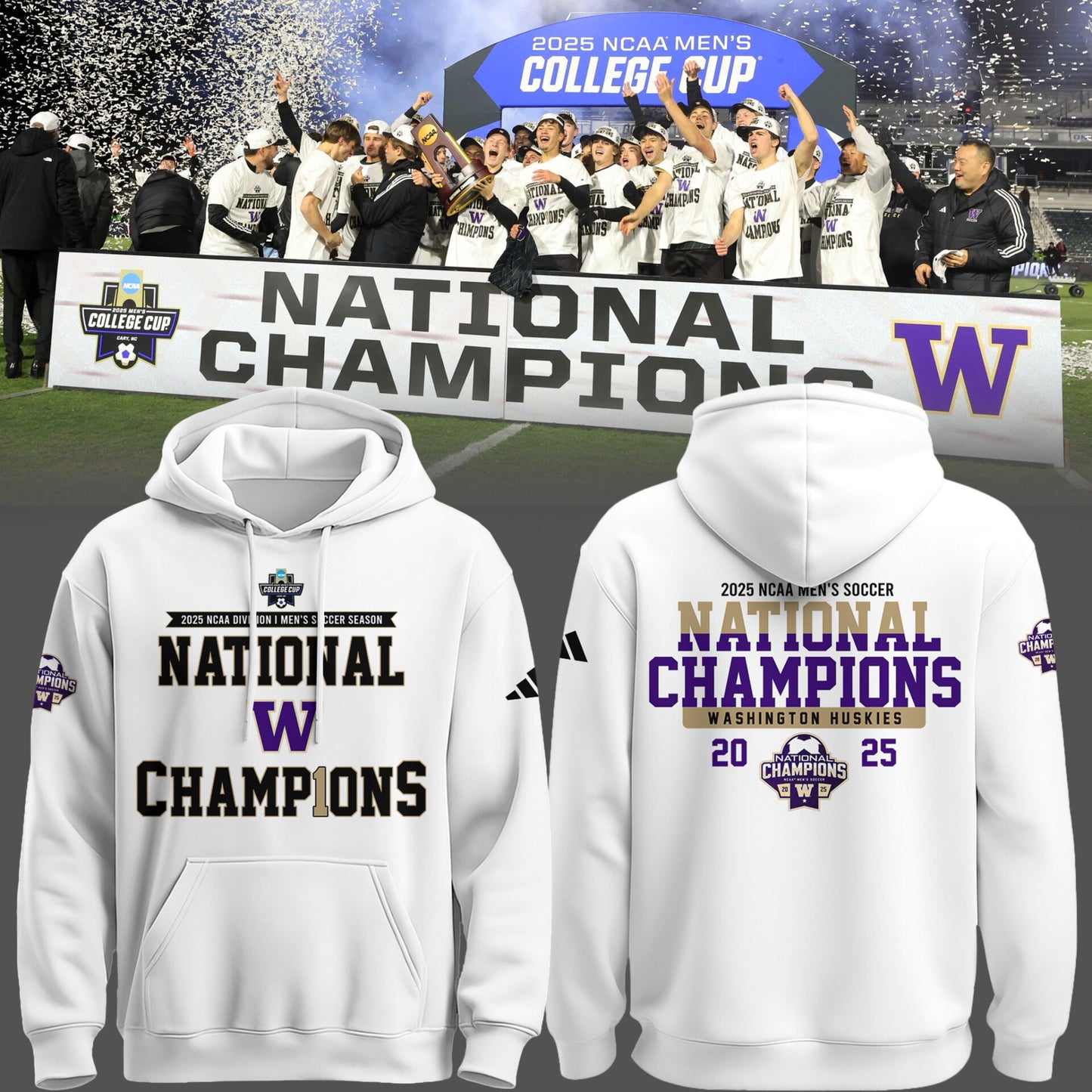 Limited Edition Huskies National Champions Hoodie-PU25121601