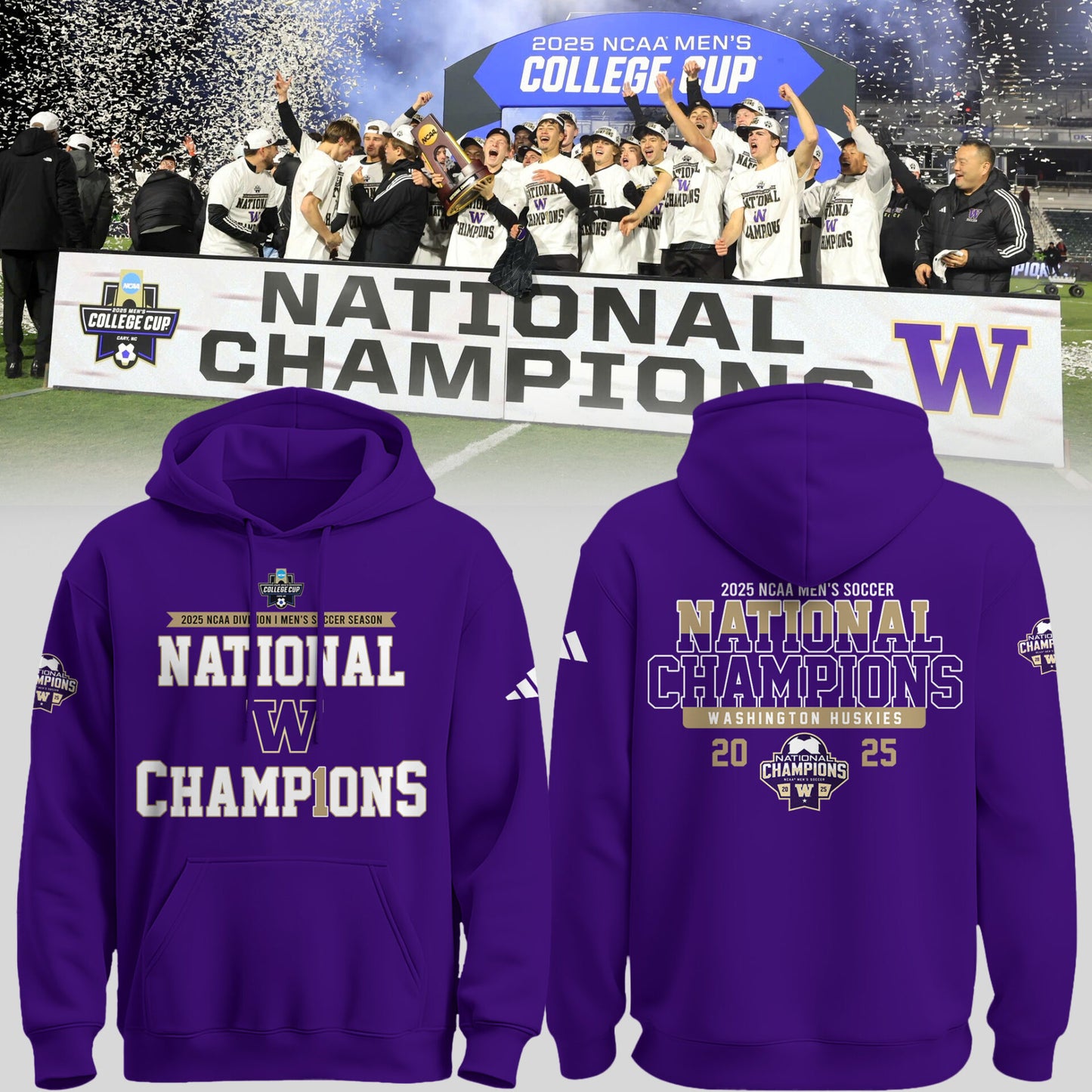 Limited Edition Huskies National Champions Hoodie-PU25121603