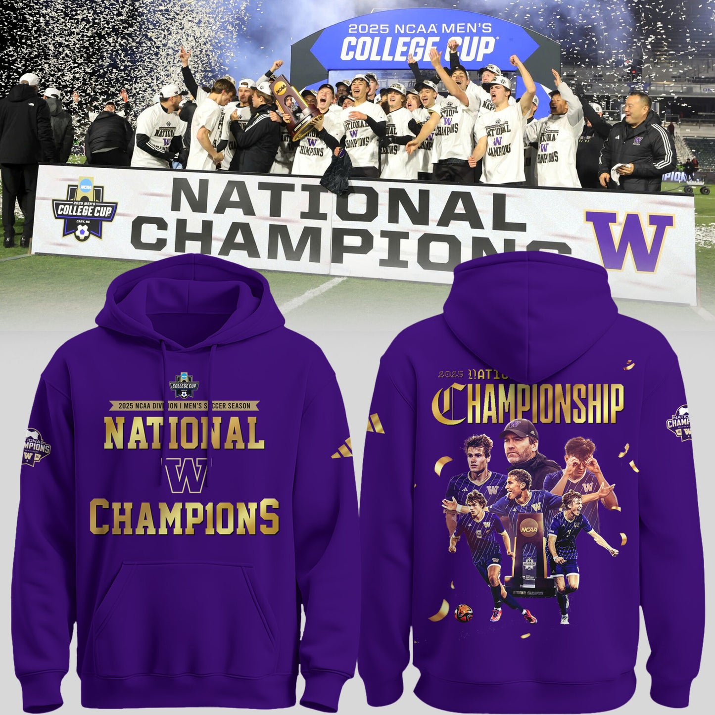 Limited Edition Huskies National Champions Hoodie-PU25121604
