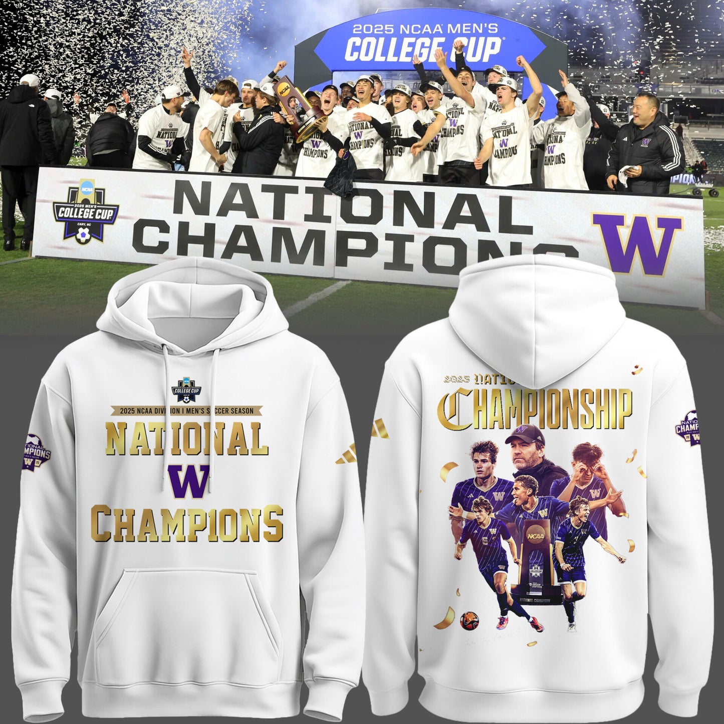 Limited Edition Huskies National Champions Hoodie-PU25121605