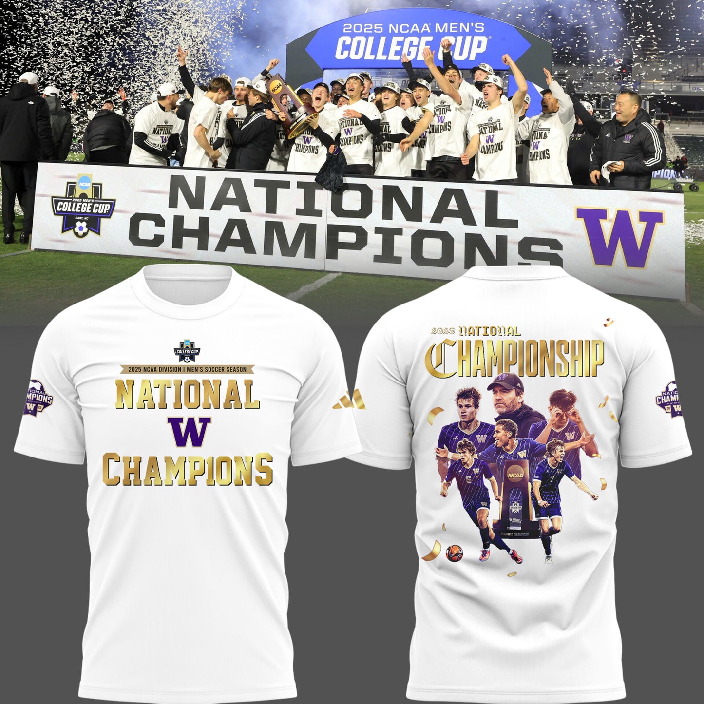 Limited Edition Huskies National Champions T-Shirt-PU25121607