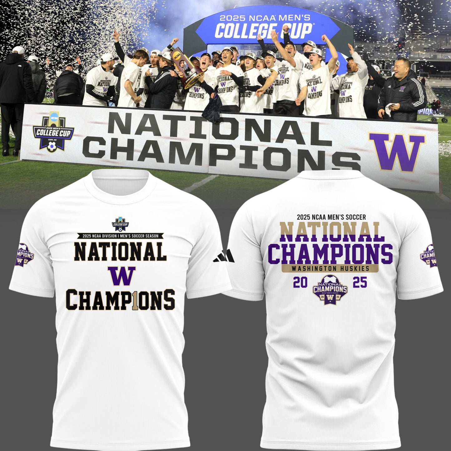 Limited Edition Huskies National Champions T-Shirt-PU25121610