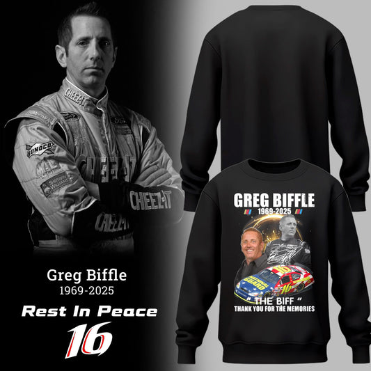 Limited Edition Rest In Peace Greg Biffle SweatShirt-PU25121938