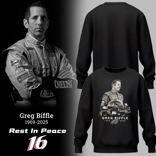 Limited Edition Rest In Peace Greg Biffle SweatShirt-PU25121944