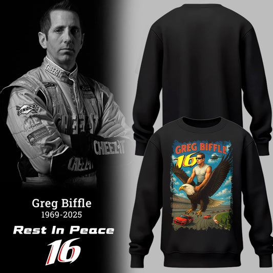 Limited Edition Rest In Peace Greg Biffle SweatShirt-PU25121946