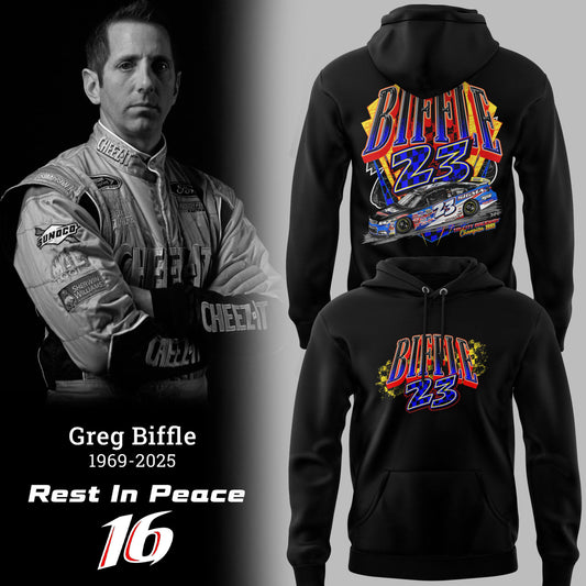 Limited Edition Rest In Peace Greg Biffle Hoodie-PU25121952