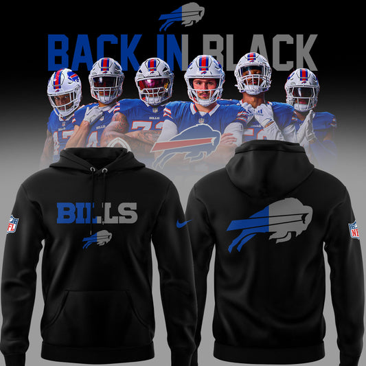 Limited Edition BIL 🏈 Back In Black Hoodie-PU25122405