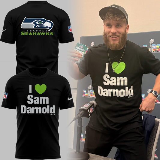 SEAT 🏈 ‘I 💚 Sam Darrno’ TShirt-PU26020620