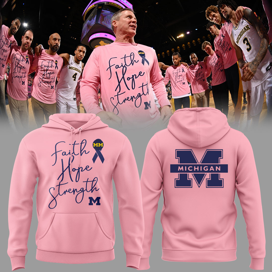 Limited Edition Michigan MBB Block Cancer Hoodie-PU26020705