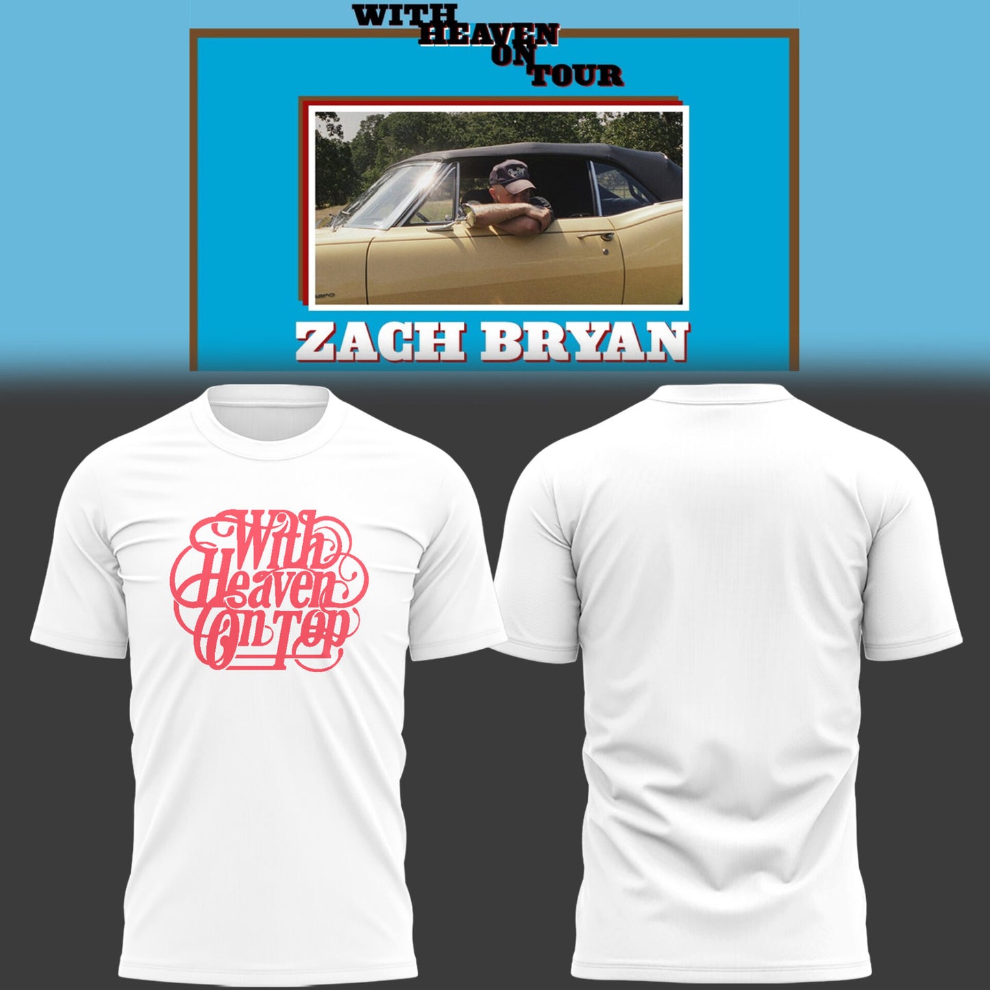 Limited Zach “With Heaven On Tour 2026.” TShirt-PU26030715