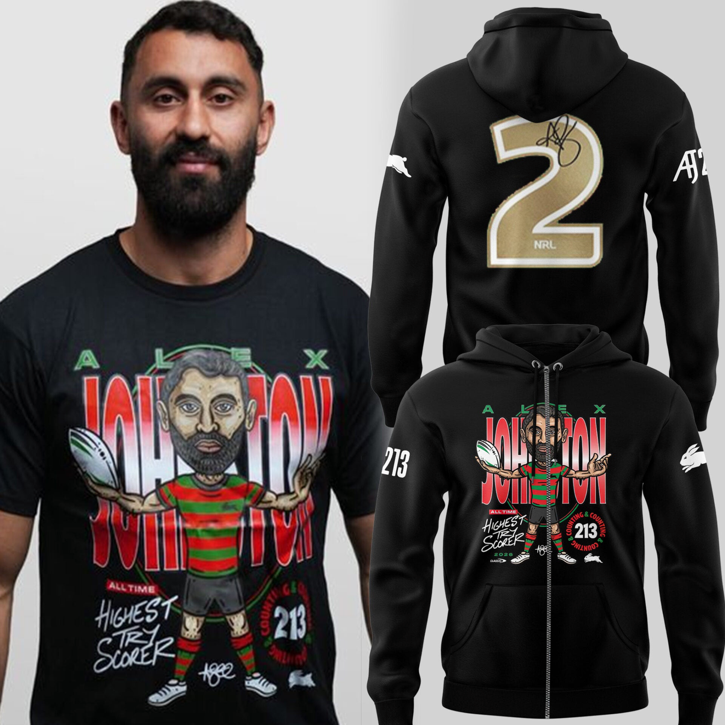 Limited Edition Alex Johnston Record Breaker ZipHoodie
