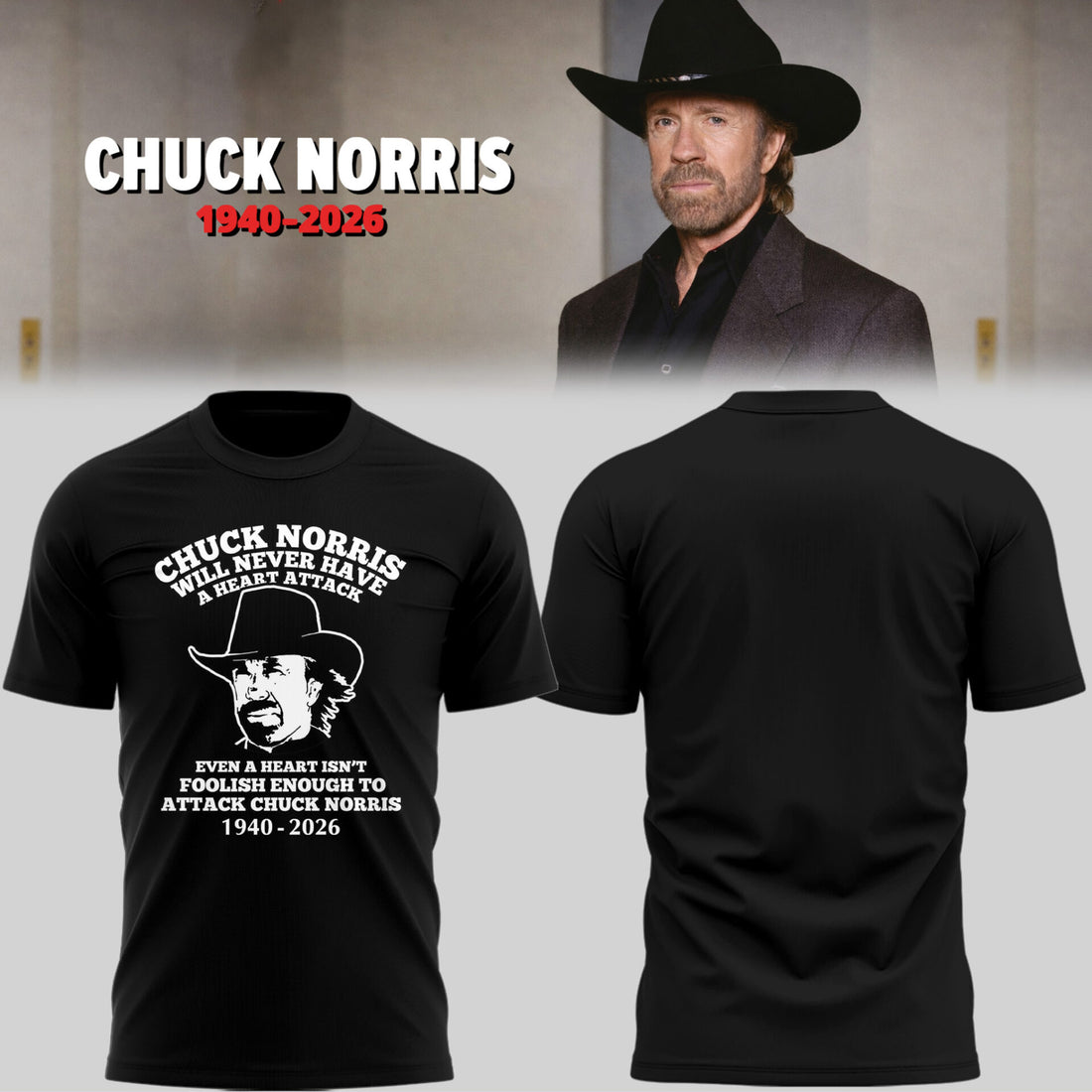 Limited Edition Thank You For The Memories Chuck Norris Shirt