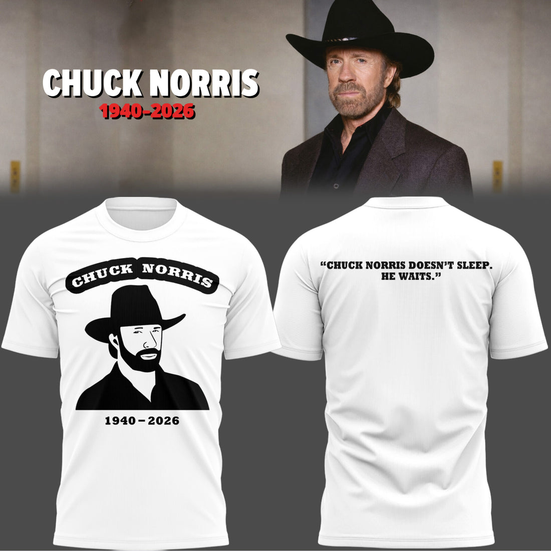 Limited Edition Thank You For The Memories Chuck Norris Shirt