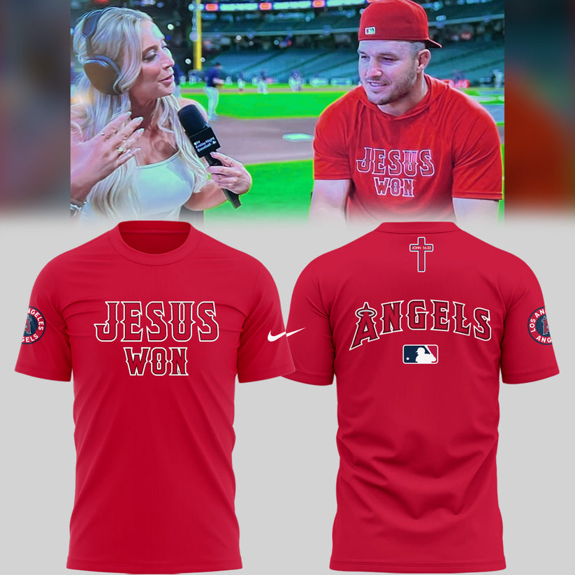 Los Angeles Angels Limited Edition Jesus Won Shirt ✝️⚾