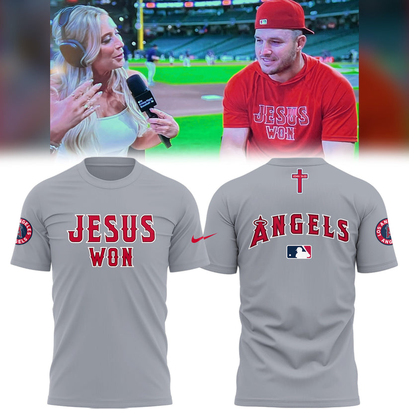 Los Angeles Angels Limited Edition Jesus Won Shirt ✝️⚾