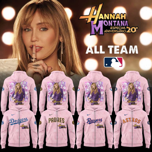 All Team Baseball US x The Hannah Montana 20th Anniversary Signature ZipHoodie