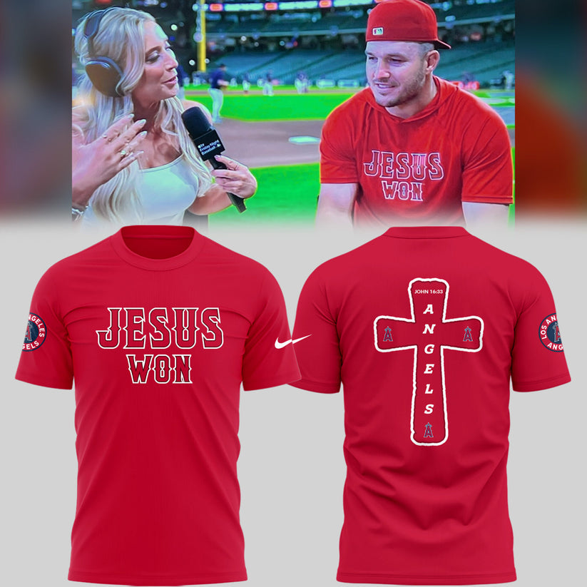 Los Angeles Angels Limited Edition Jesus Won Shirt ✝️⚾