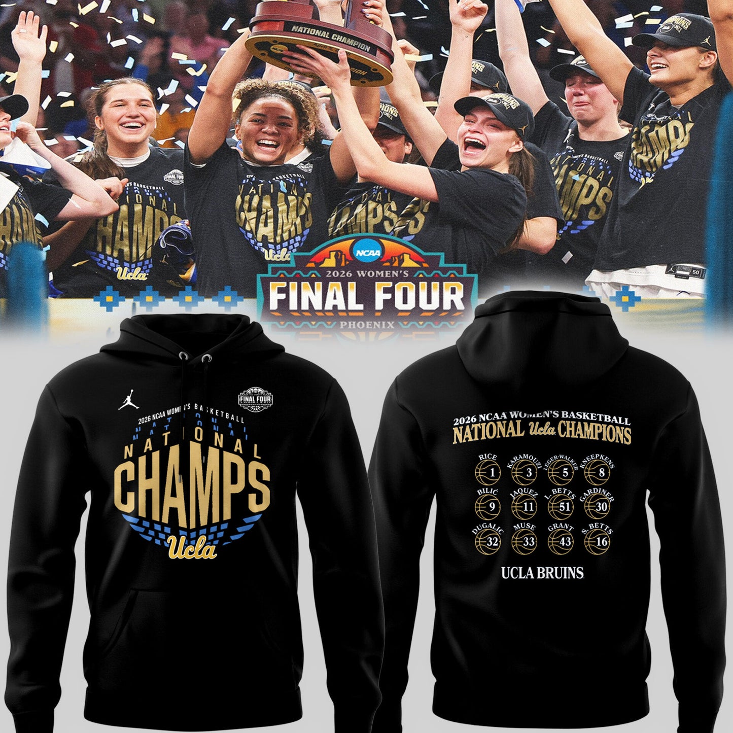 UCLA 🏀 𝐍𝐀𝐓𝐈𝐎𝐍𝐀𝐋 𝐂𝐇𝐀𝐌𝐏𝐈𝐎𝐍𝐒 Hoodie-PU26040618