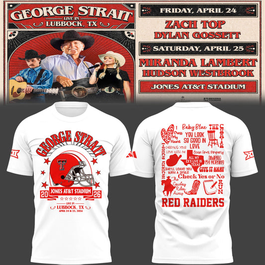 Limited Edition G. Strait x Texas Tech At Jones AT&T Stadium Tshirt