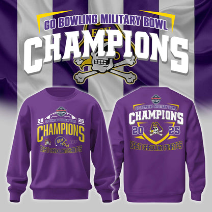 _ ECU Football NCAA Military Bowl CHAMPIONS 2025 Sweatshirt V2
