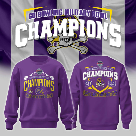 _ ECU Football NCAA Military Bowl CHAMPIONS 2025 Sweatshirt V2