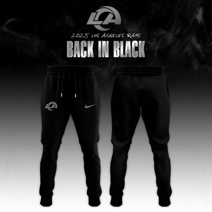 _ .Los Angeles Rams ‘Back in Black’ 2025 Special Edition Hoodie