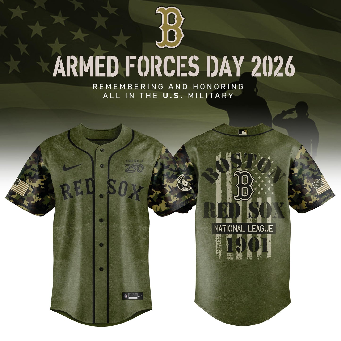.Baseball x 2026 Armed Forces Day Limited Edition Jersey (All Team)