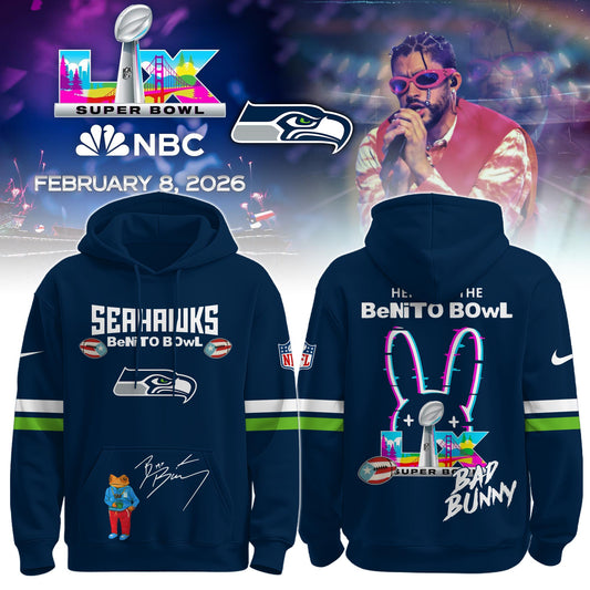 S Seahawks x Bad Bunny | Super Bowl 2026 Hoodie Limited Edition Selling Out Fast
