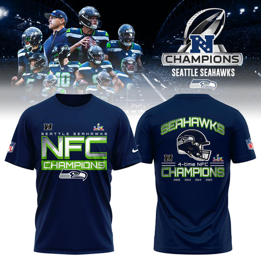 Seattle Seahawks 2025 NFC Conference Champions TShirt