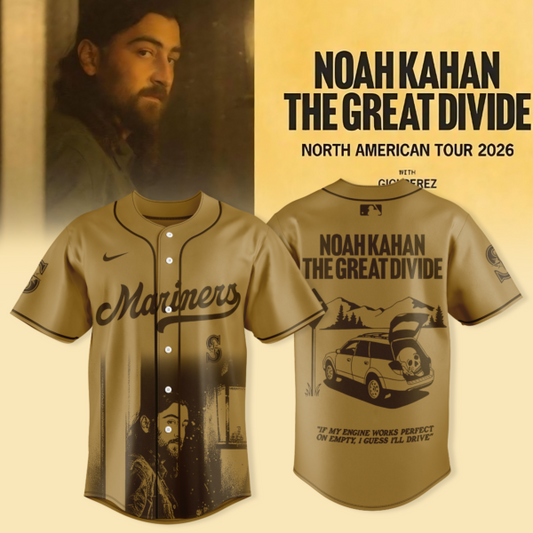 _ Seattle Mariners x Noah Kahan – “The Great Divide Tour 2026” Jersey Collection