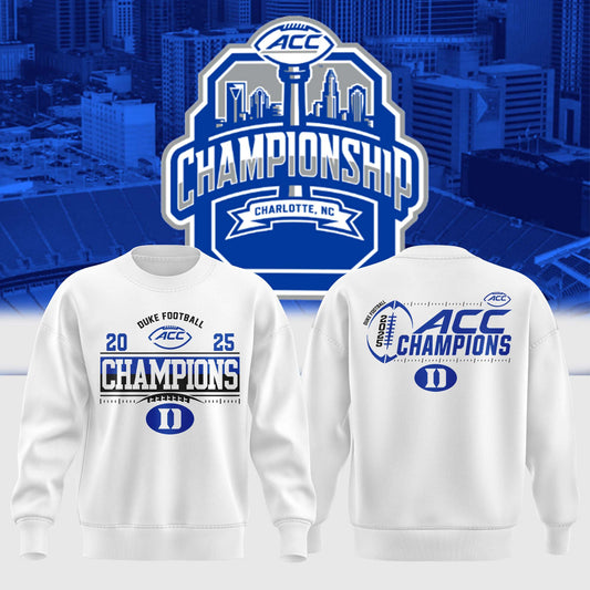 DUKE FOOTBALL – ACC CHAMPIONS 2025 SWEASHIRT 🔥