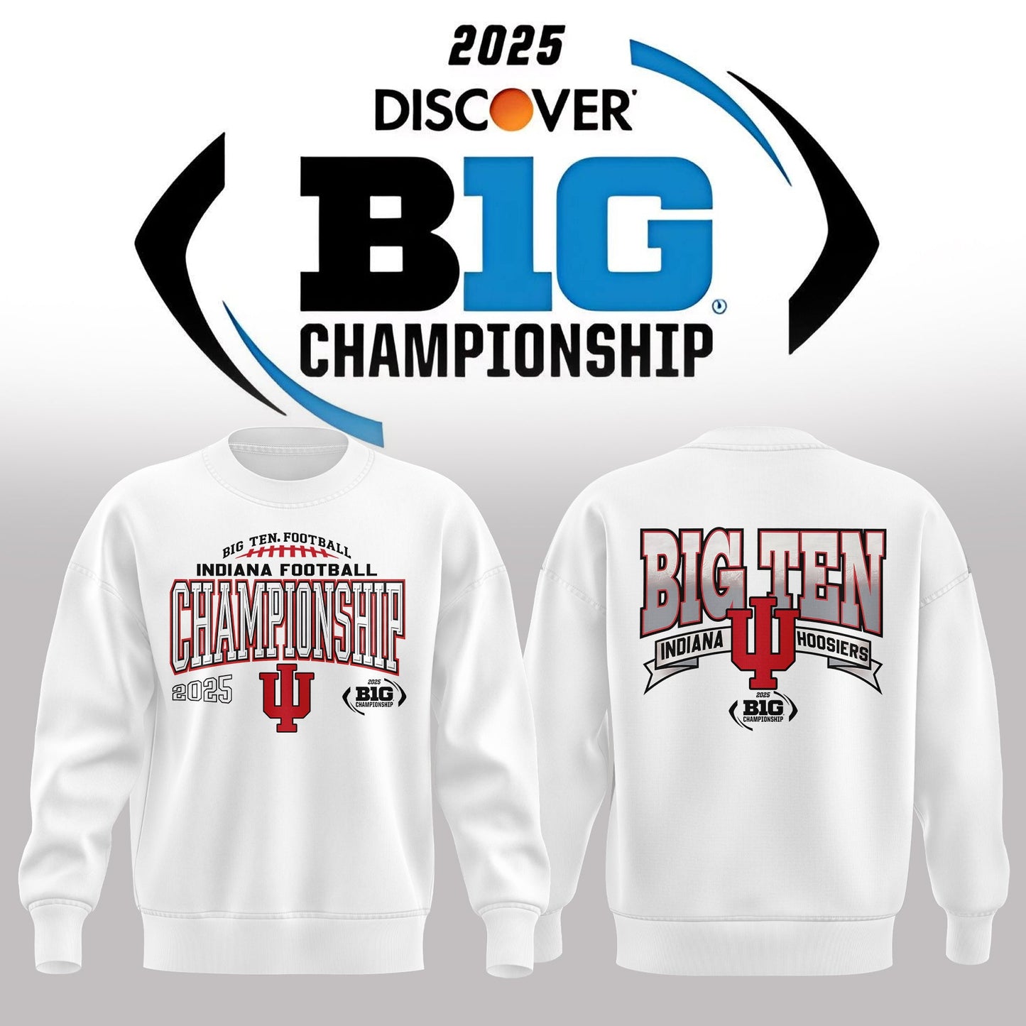 🔥 Indiana Hoosiers – 2025 Big Ten Champions Sweater 🔥