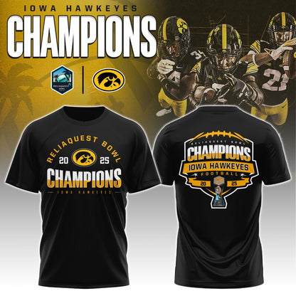 Iowa Hawkeyes – ReliaQuest Bowl Champions T-shirt