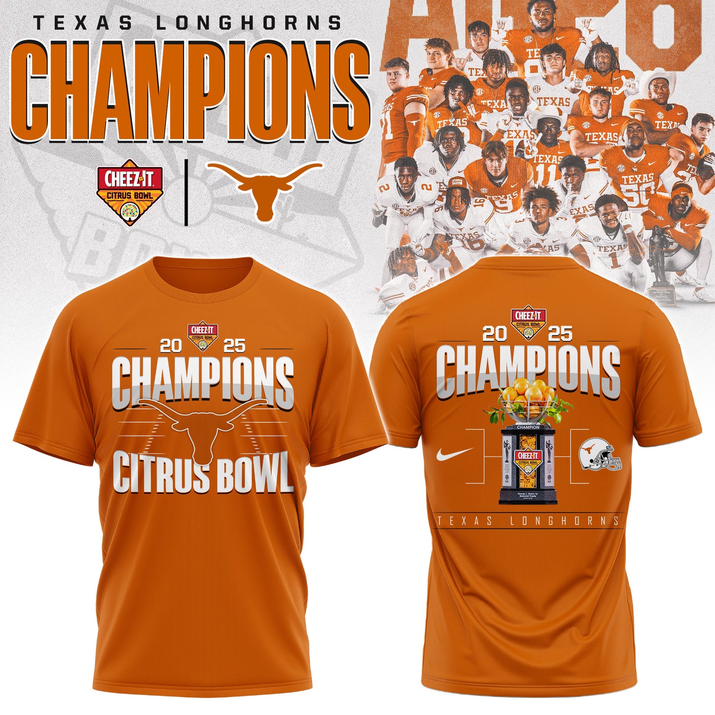 Texas Longhorns – Citrus Bowl Champions T-shirt