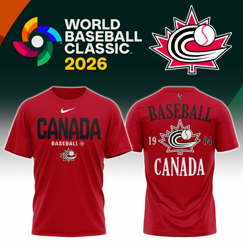Canada Baseball 2026 Limited Edition Red TShirt